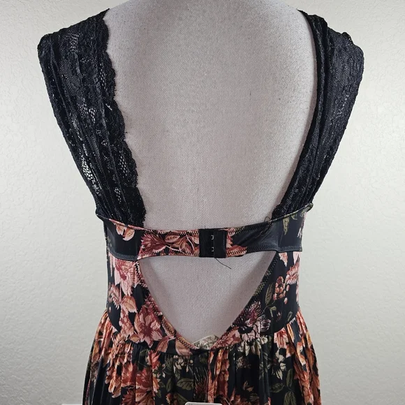 Free People X Revolve Bad For You Lace Maxi Bodysuit Dress In L NWT - Picture 7 of 12